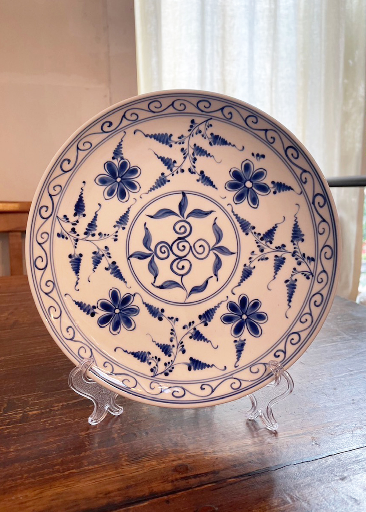 OLD BLUE PLATE1(21×3cm ベトナム製皿)